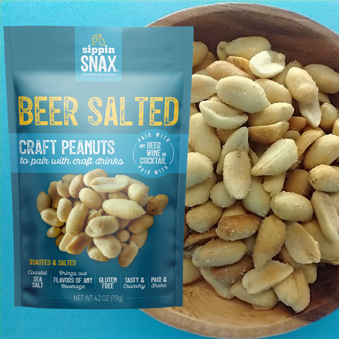 SIPPIN SNAX Beer Salted Craft Peanuts