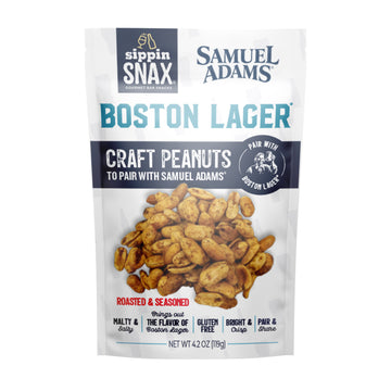 SIPPIN SNAX Samuel Adams Boston Lager Craft Peanuts